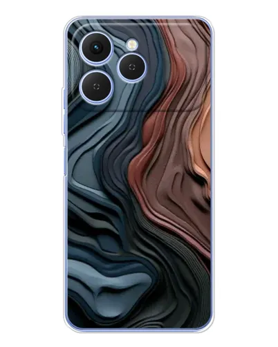 Чохол для TECNO Spark 40 з картинкою «Кольорові хвилі каньйону»