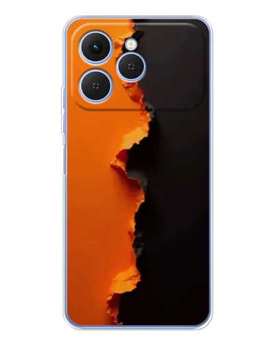 Чохол для TECNO Spark 40 з картинкою «Помаранчевий розлом»
