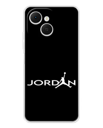Чехол для TECNO Spark 40C с картинкой «Jordan White Logo»