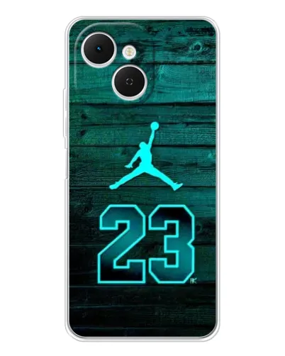 Чехол для TECNO Spark 40C с картинкой «Jordan Cyan 23»
