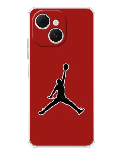 Чехол для TECNO Spark 40C с картинкой «Jordan Red Back»