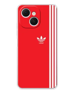 Чехол для TECNO Spark 40C с картинкой «Красный минимализм Adidas» Чехол для TECNO Spark 40C с картинкой «Красный минимализм Adidas»