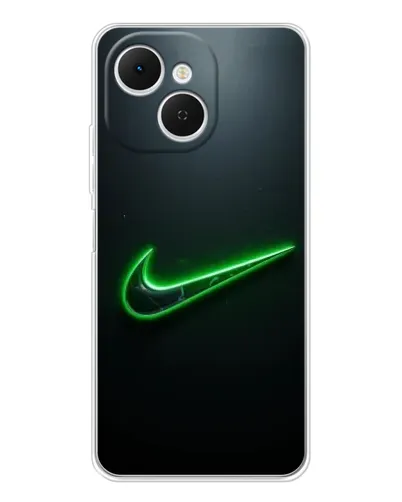 Чехол для TECNO Spark 40C с картинкой «Неоновый контур Nike»