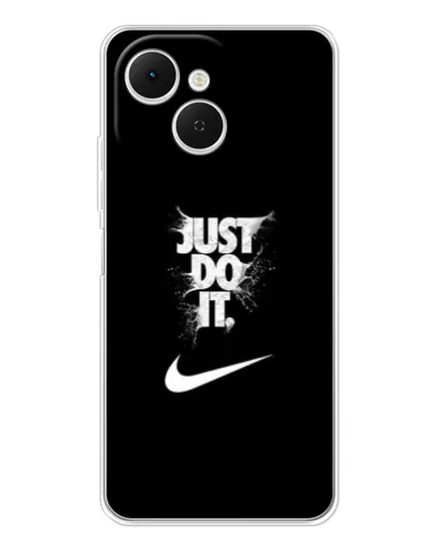 Чехол для TECNO Spark 40C с картинкой «Текстовый принт Nike»