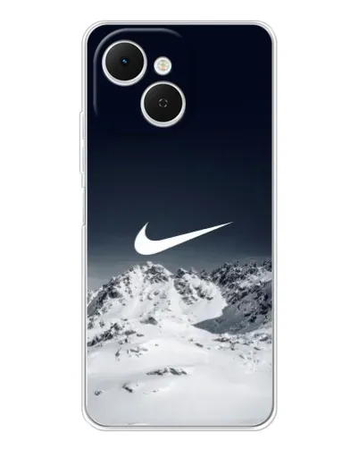 Чехол для TECNO Spark 40C с картинкой «Nike — зимние горы»