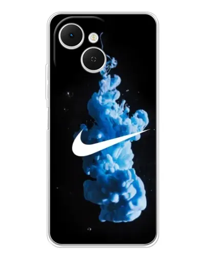 Чехол для TECNO Spark 40C с картинкой «Nike и синий дым»