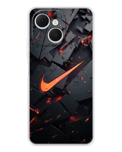 Чехол для TECNO Spark 40C с картинкой «Nike — эффект разломов»