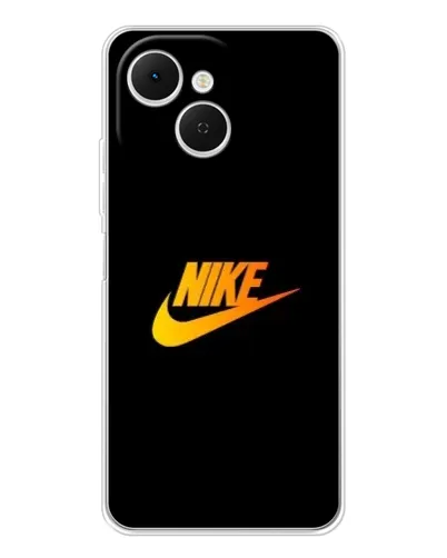 Чехол для TECNO Spark 40C с картинкой «Золотой логотип Nike»
