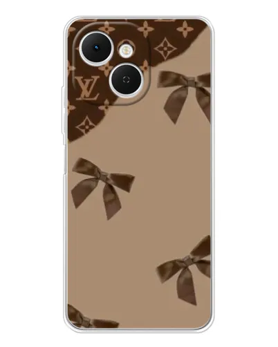 Чехол для TECNO Spark 40C с картинкой «LV — кофейный атлас» Чехол для TECNO Spark 40C с картинкой «LV — кофейный атлас»