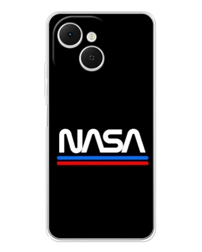 Чехол для TECNO Spark 40C с картинкой «NASA — классика Red Blue» Чехол для TECNO Spark 40C с картинкой «NASA — классика Red Blue»