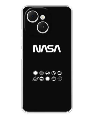 Чехол для TECNO Spark 40C с картинкой «NASA — технический принт» Чехол для TECNO Spark 40C с картинкой «NASA — технический принт»