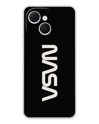 Чехол для TECNO Spark 40C с картинкой «NASA — вертикальный логотип» Чехол для TECNO Spark 40C с картинкой «NASA — вертикальный логотип»