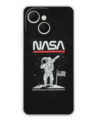 Чехол для TECNO Spark 40C с картинкой «NASA — шагаем по Луне» Чехол для TECNO Spark 40C с картинкой «NASA — шагаем по Луне»