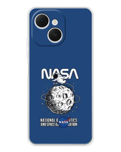 Чехол для TECNO Spark 40C с картинкой «NASA — лунная миссия» Чехол для TECNO Spark 40C с картинкой «NASA — лунная миссия»