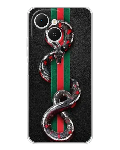 Чехол для TECNO Spark 40C с картинкой «Gucci — змея на полосе» Чехол для TECNO Spark 40C с картинкой «Gucci — змея на полосе»