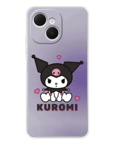 Чехол для TECNO Spark 40C с картинкой «Kuromi — фиолетовый арт» Чехол для TECNO Spark 40C с картинкой «Kuromi — фиолетовый арт»