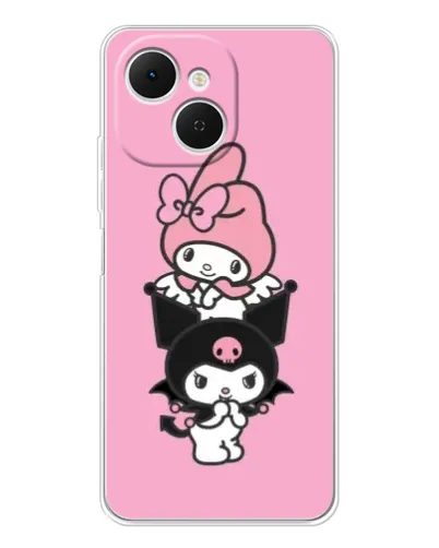 Чехол для TECNO Spark 40C с картинкой «My Melody и Kuromi» Чехол для TECNO Spark 40C с картинкой «My Melody и Kuromi»
