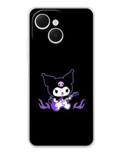 Чехол для TECNO Spark 40C с картинкой «Электрическая Kuromi» Чехол для TECNO Spark 40C с картинкой «Электрическая Kuromi»
