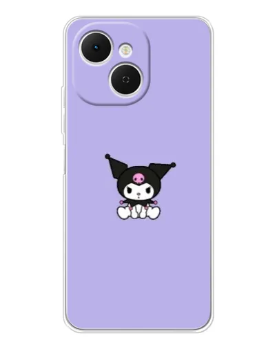 Чехол для TECNO Spark 40C с картинкой «Kuromi — фиолетовый минимализм» Чехол для TECNO Spark 40C с картинкой «Kuromi — фиолетовый минимализм»