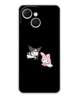 Чехол для TECNO Spark 40C с картинкой «My Melody и Kuromi» Чехол для TECNO Spark 40C с картинкой «My Melody и Kuromi»