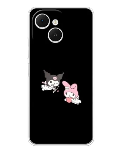 Чехол для TECNO Spark 40C с картинкой «My Melody и Kuromi» Чехол для TECNO Spark 40C с картинкой «My Melody и Kuromi»