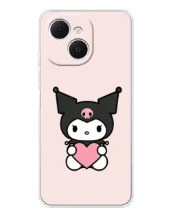 Чехол для TECNO Spark 40C с картинкой «Kuromi и сердце» Чехол для TECNO Spark 40C с картинкой «Kuromi и сердце»