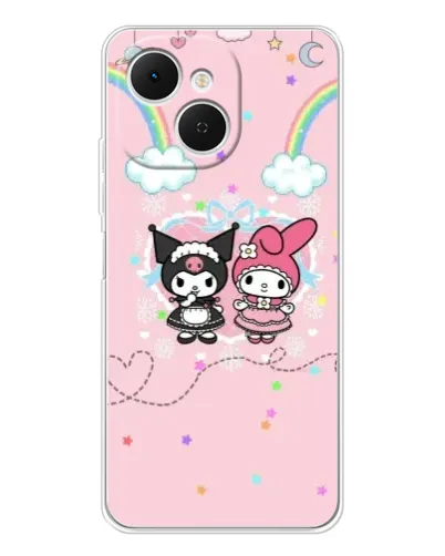 Чехол для TECNO Spark 40C с картинкой «My Melody и Kuromi» Чехол для TECNO Spark 40C с картинкой «My Melody и Kuromi»