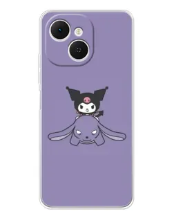 Чехол для TECNO Spark 40C с картинкой «Kuromi на лиловом фоне» Чехол для TECNO Spark 40C с картинкой «Kuromi на лиловом фоне»