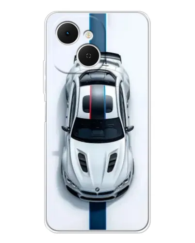 Чехол для TECNO Spark 40C с картинкой «Вид сверху — BMW M»
