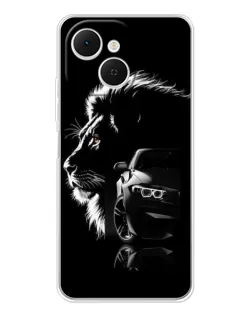 Чехол для TECNO Spark 40C с картинкой «BMW и лев»