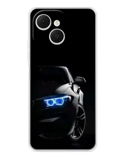 Чехол для TECNO Spark 40C с картинкой «BMW — ночной взгляд»