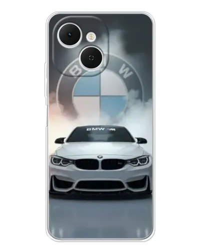 Чехол для TECNO Spark 40C с картинкой «BMW в белом дыму» Чехол для TECNO Spark 40C с картинкой «BMW в белом дыму»