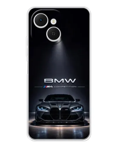 Чехол для TECNO Spark 40C с картинкой «BMW сквозь ночной город» Чехол для TECNO Spark 40C с картинкой «BMW сквозь ночной город»