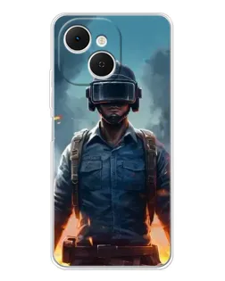 Чохол для TECNO Spark 40C з картинкою «PUBG — реалістичний герой»