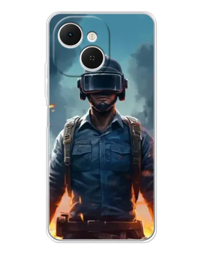 Чохол для TECNO Spark 40C з картинкою «PUBG — реалістичний герой»