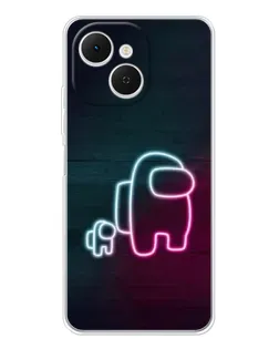 Чехол для TECNO Spark 40C с картинкой «Among Us неон-арт» Чехол для TECNO Spark 40C с картинкой «Among Us неон-арт»