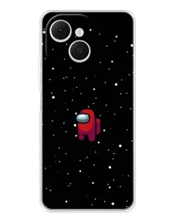 Чехол для TECNO Spark 40C с картинкой «Красный Among Us» Чехол для TECNO Spark 40C с картинкой «Красный Among Us»