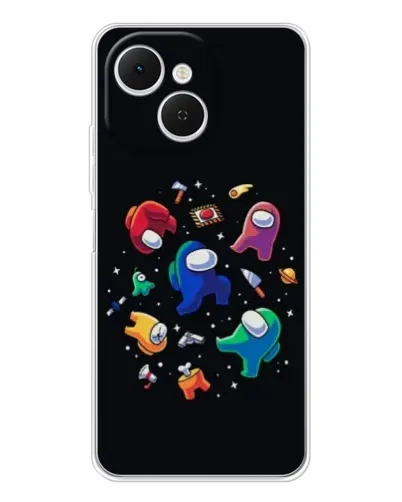 Чехол для TECNO Spark 40C с картинкой «Among Us космос» Чехол для TECNO Spark 40C с картинкой «Among Us космос»