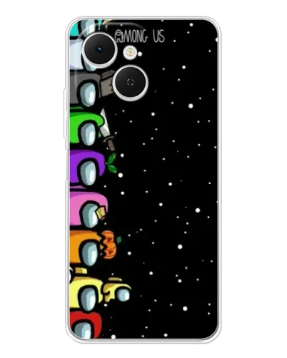 Чехол для TECNO Spark 40C с картинкой «Команда Among Us» Чехол для TECNO Spark 40C с картинкой «Команда Among Us»