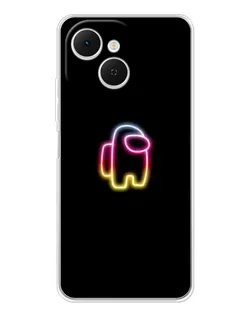 Чехол для TECNO Spark 40C с картинкой «Among Us градиент» Чехол для TECNO Spark 40C с картинкой «Among Us градиент»