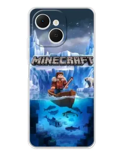 Чохол для TECNO Spark 40C з картинкою «Minecraft льодянийсвіт»