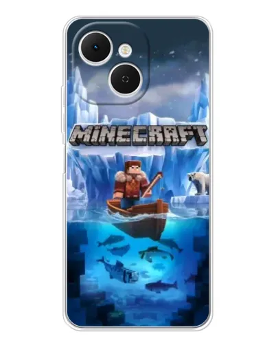 Чохол для TECNO Spark 40C з картинкою «Minecraft льодянийсвіт»