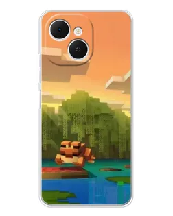 Чохол для TECNO Spark 40C з картинкою «Майнкрафт захід сонця»