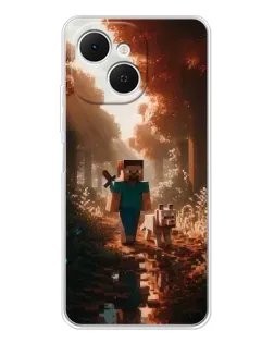 Чохол для TECNO Spark 40C з картинкою «Стів у лісі»