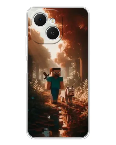 Чохол для TECNO Spark 40C з картинкою «Стів у лісі»