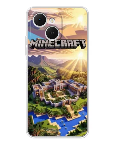 Чохол для TECNO Spark 40C з картинкою «Minecraft панорама»
