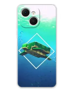 Чохол для TECNO Spark 40C з картинкою «Черепаха Minecraft» Чохол для TECNO Spark 40C з картинкою «Черепаха Minecraft»