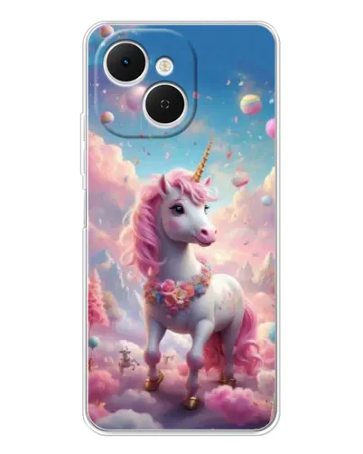 Чохол для TECNO Spark 40C з картинкою «Єдиноріг серед хмар»