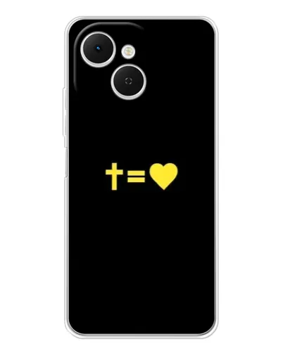 Чехол для TECNO Spark 40C с картинкой «Сердце и Крест»