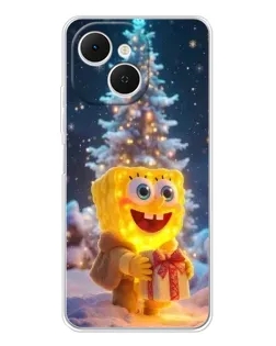 Чехол для TECNO Spark 40C с картинкой «Рождественский Спанч Боб» Чехол для TECNO Spark 40C с картинкой «Рождественский Спанч Боб»